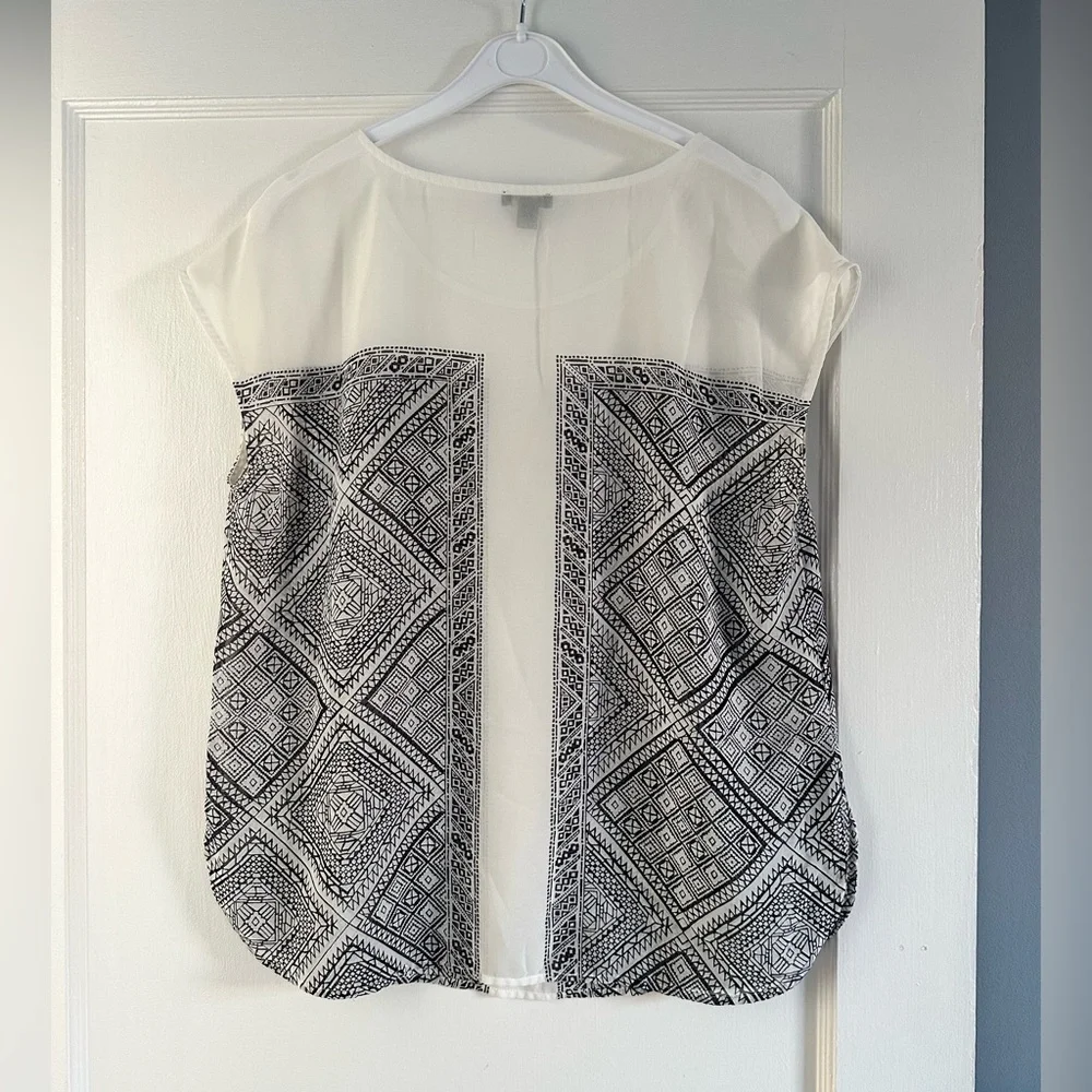 Ann Taylor Black & White Blouse - Picture 2 of 5
